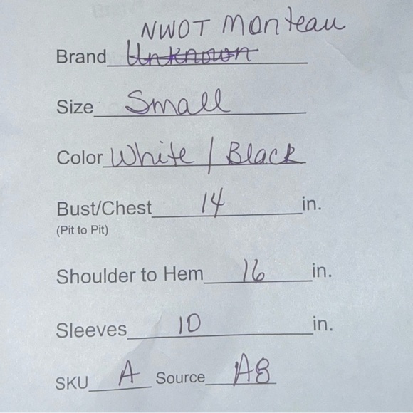 Monteau LA Smocked Puff Sleeve Crop Top White Floral Cottagecore - Picture 8 of 8